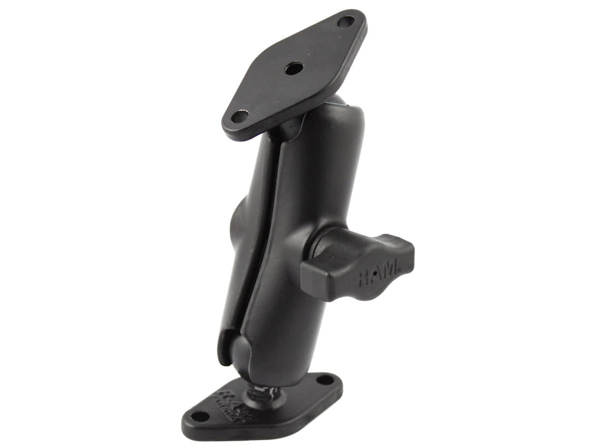 RAM 1" Ball Mount with 2/Diamond Bases - RAM-B-102U - OC Mounts