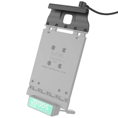 GDS® Top Cup with Audio Jumper Cable for Vehicle Dock - Samsung Galaxy Tab 4 8.0 - RAM-GDS-DOCKT-SAM12-AUD1U - OC Mounts