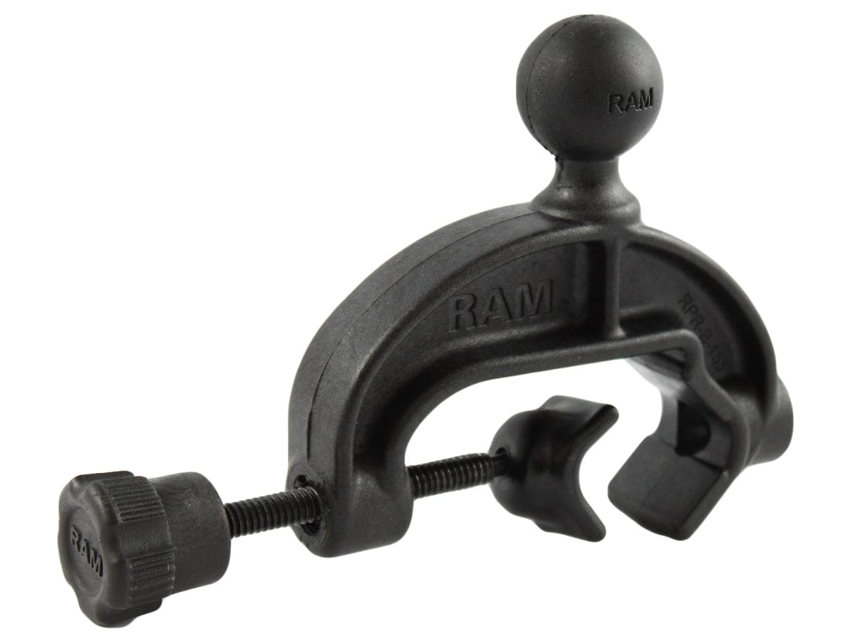 RAM Composite Yoke Clamp Base with 1" Rubber Ball - RAP-B-121BU - OC Mounts