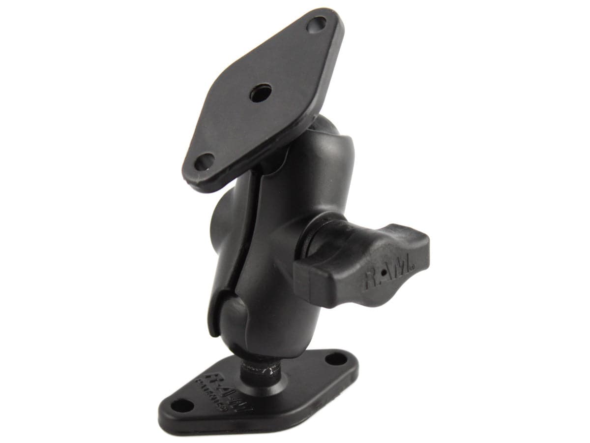 RAM 1" Ball Mount with Short Arm & 2/Diamond Bases - RAM-B-102U-A - OC Mounts