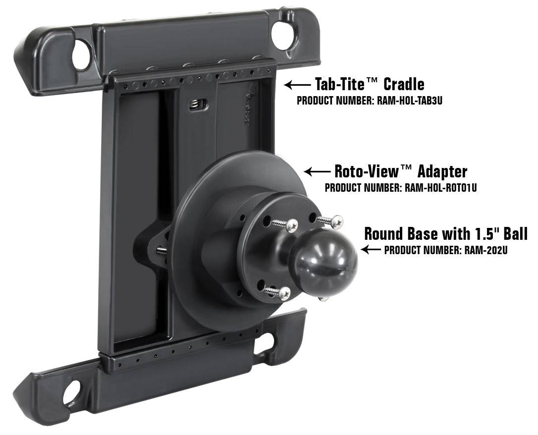 RAM Roto-View™ Adapter Plate - RAM-HOL-ROTO1U - OC Mounts