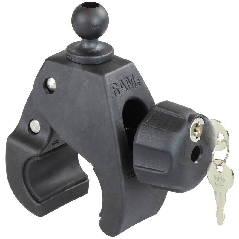RAM Large Locking Tough-Claw™ with 1" Diameter Rubber Ball - RAP-B-401LU - OC Mounts