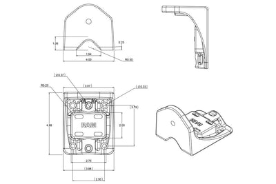 Vertical Mounting Bracket - RAM Mount - RAM-109V-B - OC Mounts