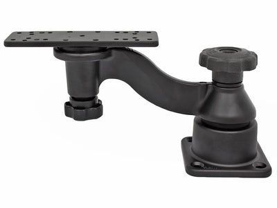 RAM Single 6" Swing Arm with 6.25" X 2" Rectangle Base and Horizontal Mounting Base - RAM-109HU - OC Mounts