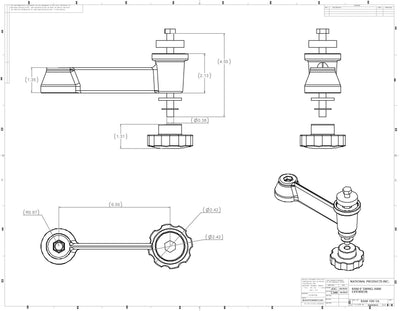 RAM 6" Straight Swing Arm for Pedestal Bases - RAM-109-1ATU - OC Mounts