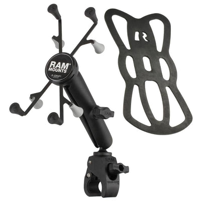 RAM Small Tough-Claw™ Base with Long Double Socket Arm and Universal RAM® X-Grip® Cradle for 7"-8" Tablets - RAM-B-400-C-UN8U - OC Mounts