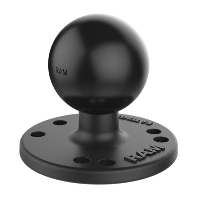 RAM 2.5" Round Base with the AMPs Hole Pattern, 1.5" Ball & Hardware for the echo™ 200, 500c, 550c - RAM-202-G4U - OC Mounts