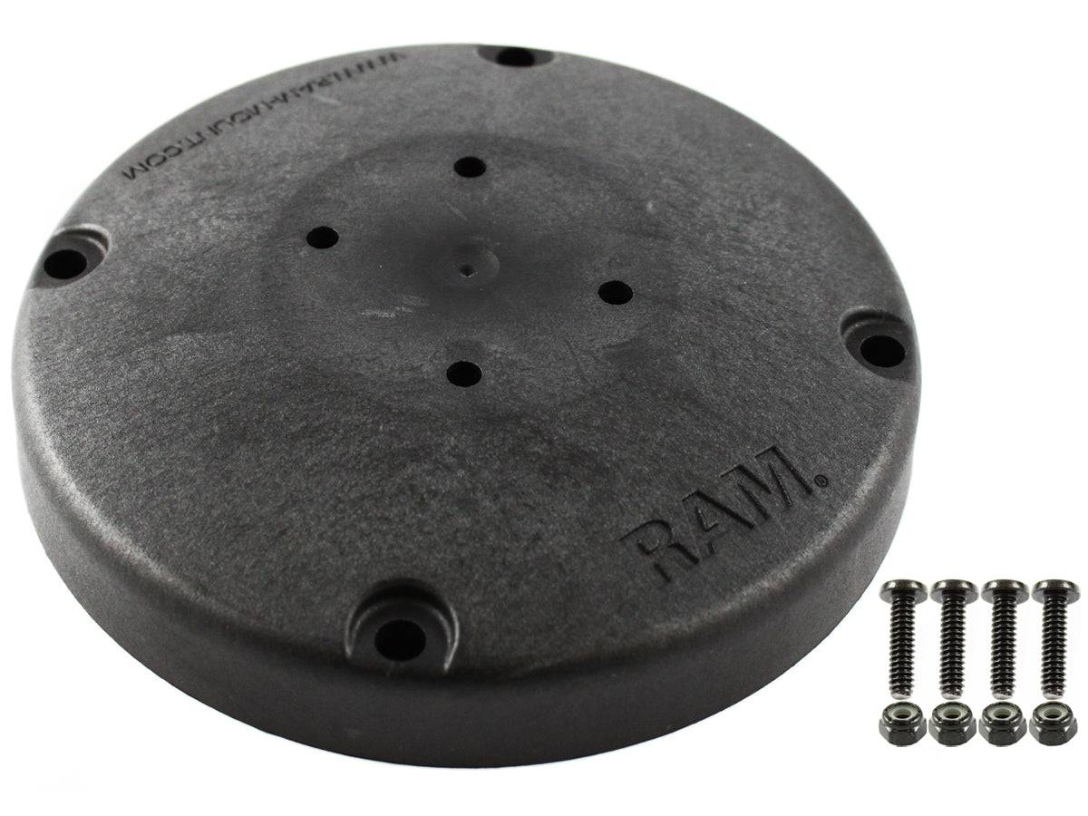 RAM 6" Composite Round Support Base with the Universal AMPs Hole Pattern - RAP-291U - OC Mounts