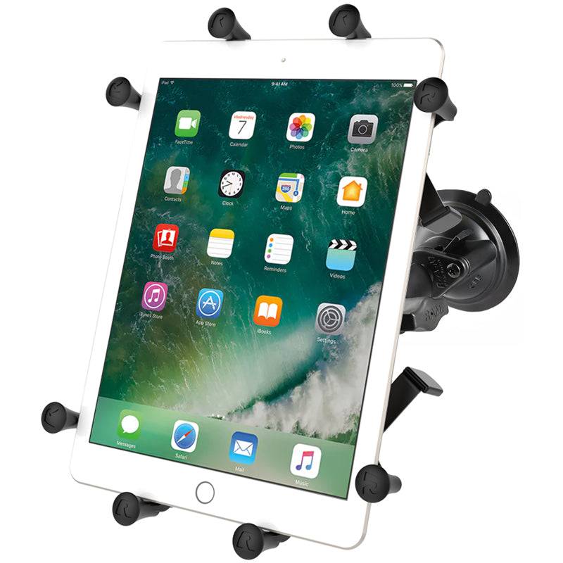 RAM Twist-Lock™ Suction Cup Mount with Universal RAM® X-Grip® Cradle for 10" Large Tablets - RAM-B-166-UN9U - OC Mounts