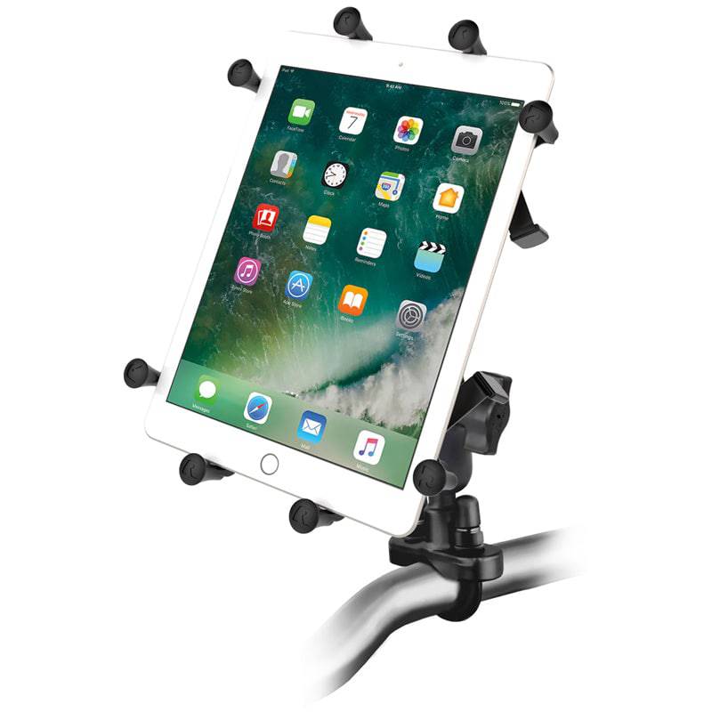 RAM Handlebar U-Bolt Mount with Universal RAM® X-Grip® Cradle for 10" Large Tablets - RAM-B-149Z-UN9U - OC Mounts