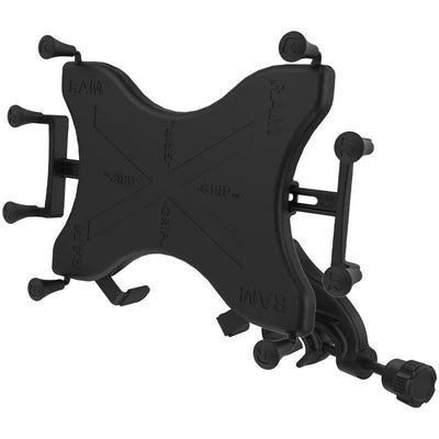 RAM Yoke Clamp Mount with Universal RAM® X-Grip® Cradle for 10" Large Tablets - RAM-B-121-UN9U - OC Mounts