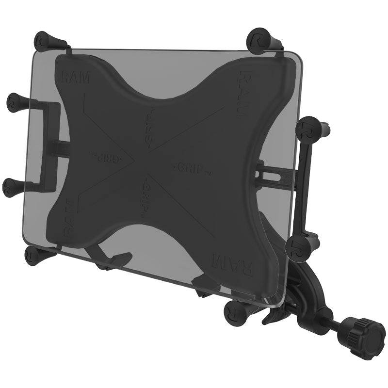 RAM Yoke Clamp Mount with Universal RAM® X-Grip® Cradle for 10" Large Tablets - RAM-B-121-UN9U - OC Mounts