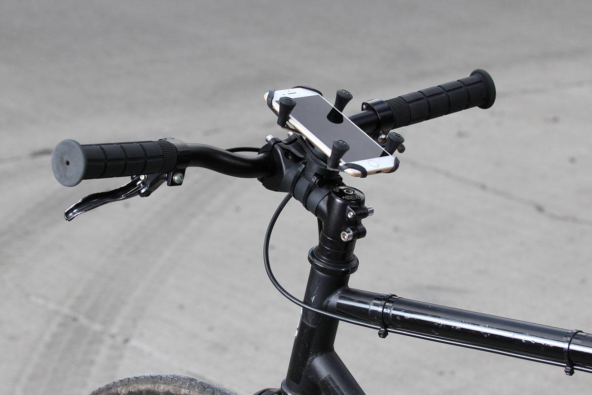 RAM EZ-ON/OFF™ Bicycle Mount with Universal RAM® X-Grip® Phone Cradle - RAP-274-1-UN7U - OC Mounts