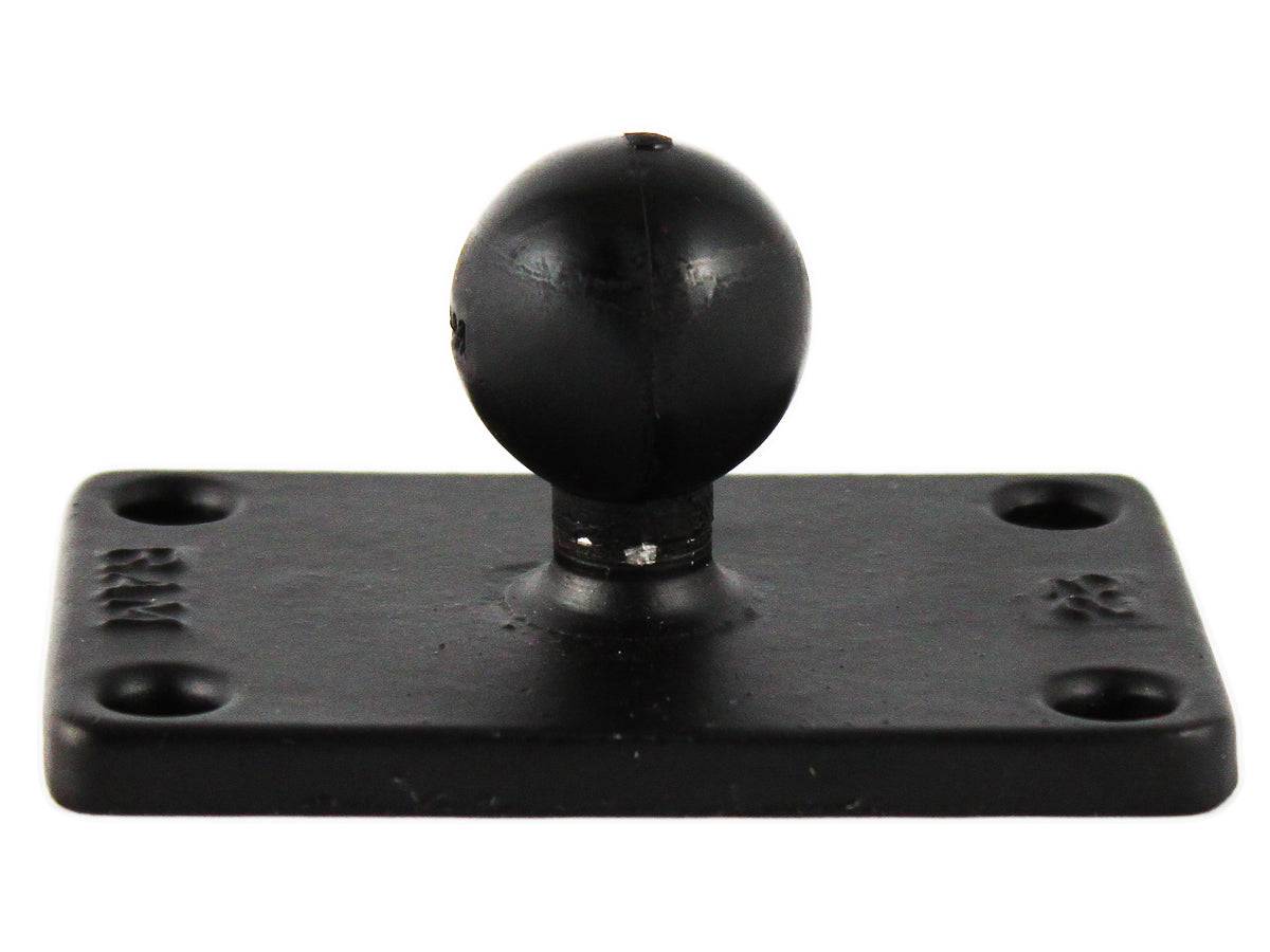 RAM B Size 1" Ball and Rectangular Plate with 1.5" x 2.5" 4-Hole Pattern - RAM-B-202U-23 - OC Mounts