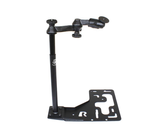 Universal No-Drill™ Vehicle Mount for heavy duty trucks with round AMPS plate. - RAM-VB-168-RO1