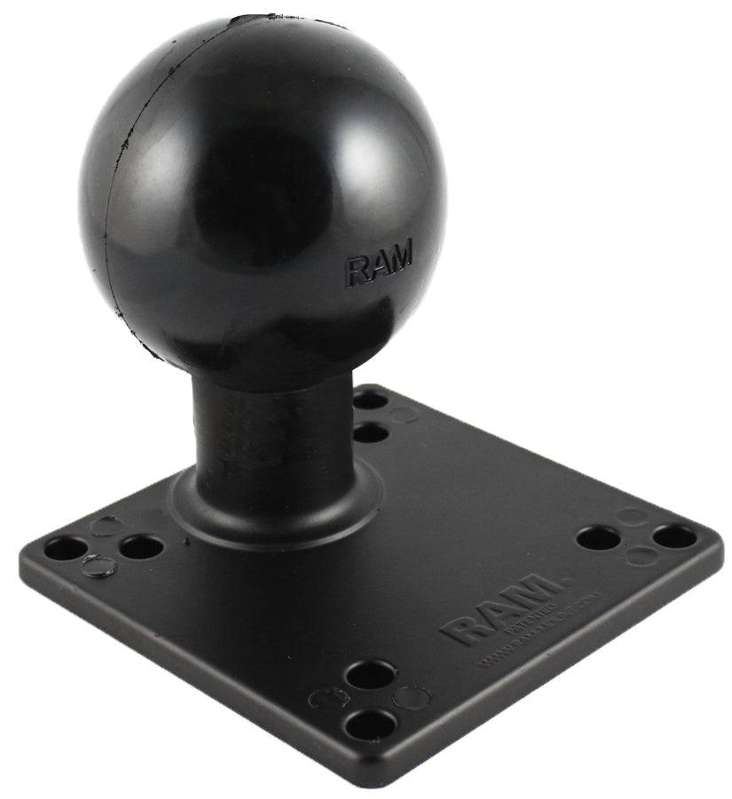 RAM 100mm X 100mm/75mm X 75mm VESA 4.75" Plate with 3.38" Diameter Ball - RAM-E-246U - OC Mounts