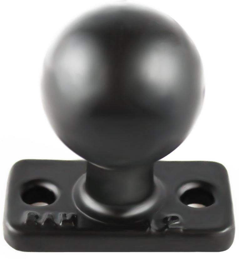RAM C Size 1.5" Ball on Rectangular Plate with 1.5" 2-Hole Pattern - RAM-202U-12 - OC Mounts