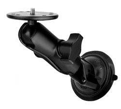RAM Twist-Lock™ Suction Cup Mount with Round Base Adapter that contains a 1/4-20 Thread for Cameras - RAM-B-166-202AU - OC Mounts