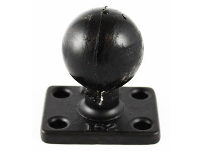 RAM C Size 1.5" Ball on Rectangular Plate with 1" x 1.5" 4-Hole Pattern - RAM-202U-152 - OC Mounts