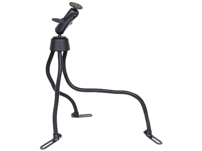 RAM Pod™ III Vehicle Mount with Double Ball Mount (1.5" Ball) with Plate Containing AMPS Hole Pattern - RAM-316-3-202U - OC Mounts