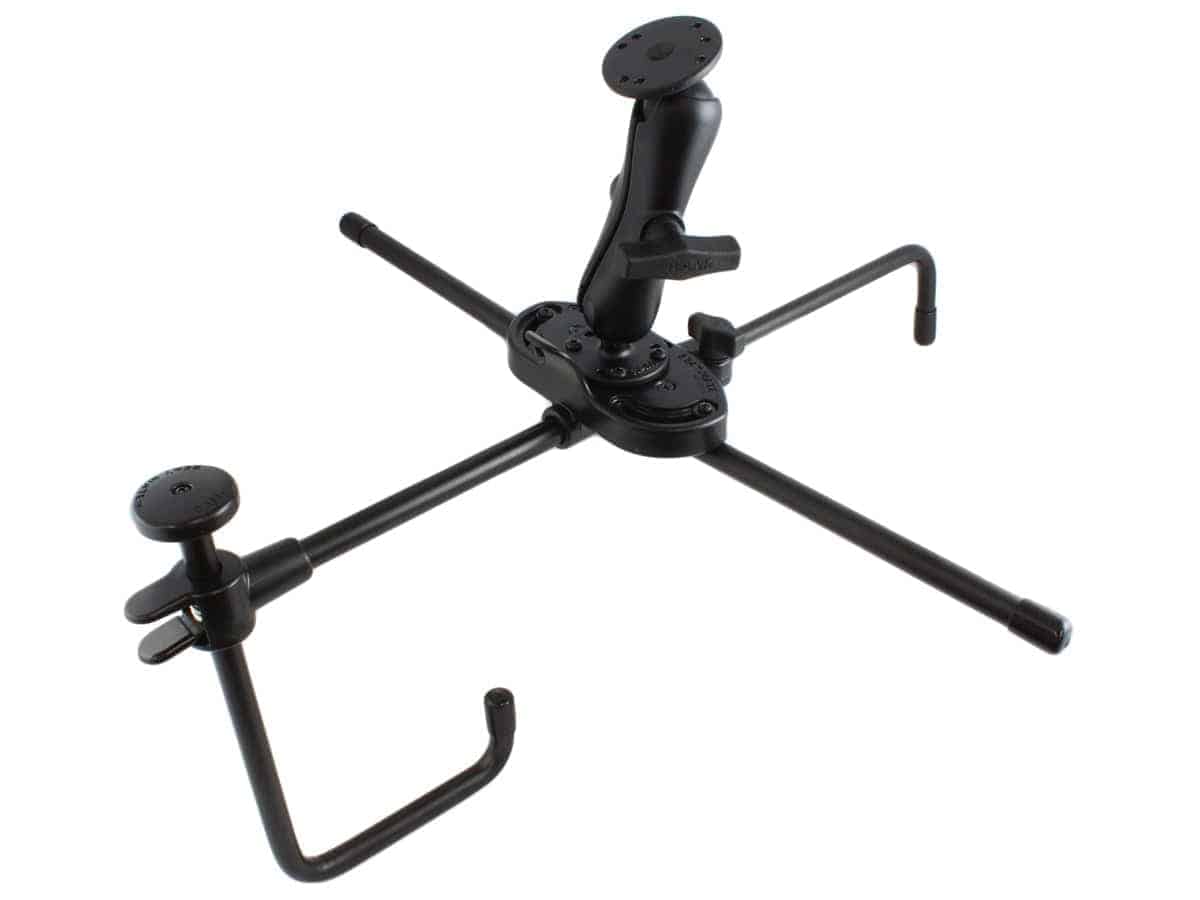 RAM Seat-Mate™ with C Size 1.5" Ball Double Socket Arm & 2.5" Round Plate - RAM-SM1-101 - OC Mounts