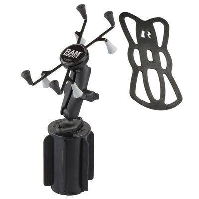 RAM-A-CAN™ II Universal Cup Holder Mount with Universal RAM® X-Grip® Cradle for 7"-8" Tablets - RAP-299-3-UN8U - OC Mounts
