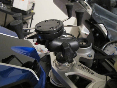 RAM Fork Stem Mount with Short Double Socket Arm & Universal RAM® X-Grip® Cell/iPhone Cradle - RAM-B-176-A-UN7U - OC Mounts