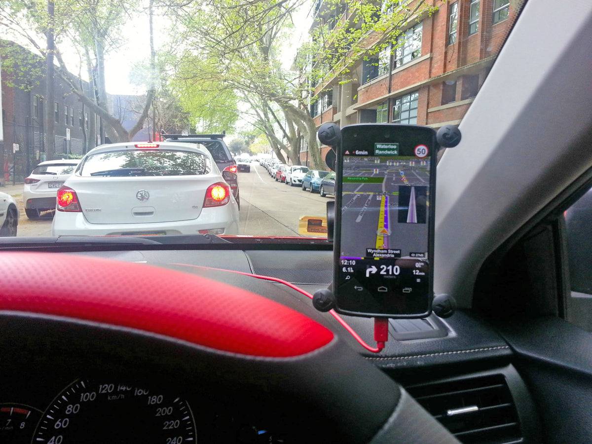 RAM Twist-Lock™ Suction Cup Mount with Universal RAM® X-Grip® Large Phone/Phablet Cradle - RAM-B-166-UN10U - OC Mounts