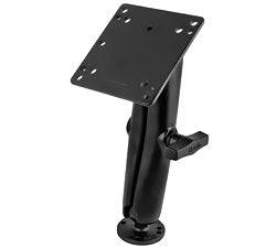 RAM 1.5" Ball Mount, Long Double Socket 2.5" Round Plate with AMPs Hole Pattern & 4.75" Square Plate VESA 75mm and 100mm Patterns - RAM-101U-D-246 - OC Mounts