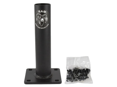 RAM Double Swing Arm with 4" Male Tele-Pole™, 7" Female Tele-Pole™ & 3.625" Square Base (75mm x 75mm VESA) - RAM-VP-SW1-47-2461 - OC Mounts