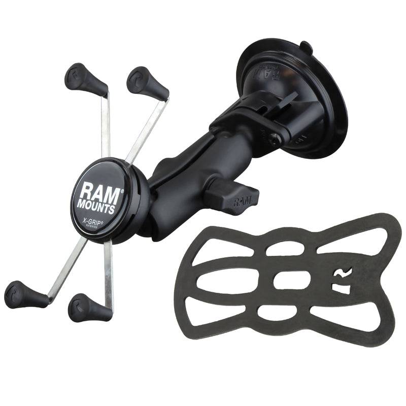 RAM Twist-Lock™ Suction Cup Mount with Universal RAM® X-Grip® Large Phone/Phablet Cradle - RAM-B-166-UN10U - OC Mounts