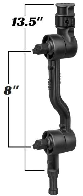 RAM Adjustable Adapt-A-Post™ 13.5" Extension Arm - RAP-114-APB2U - OC Mounts