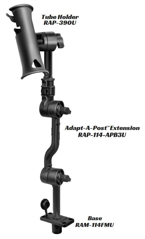 RAM Adjustable Adapt-A-Post™ 16" Extension Arm - RAP-114-APB3U - OC Mounts