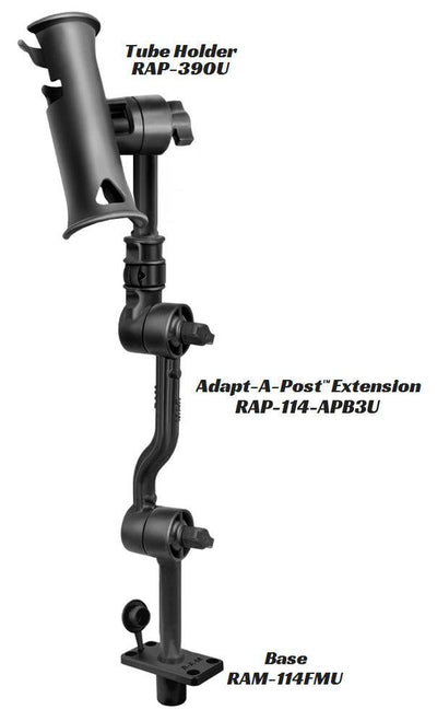 RAM Adjustable Adapt-A-Post™ 16" Extension Arm - RAP-114-APB3U - OC Mounts
