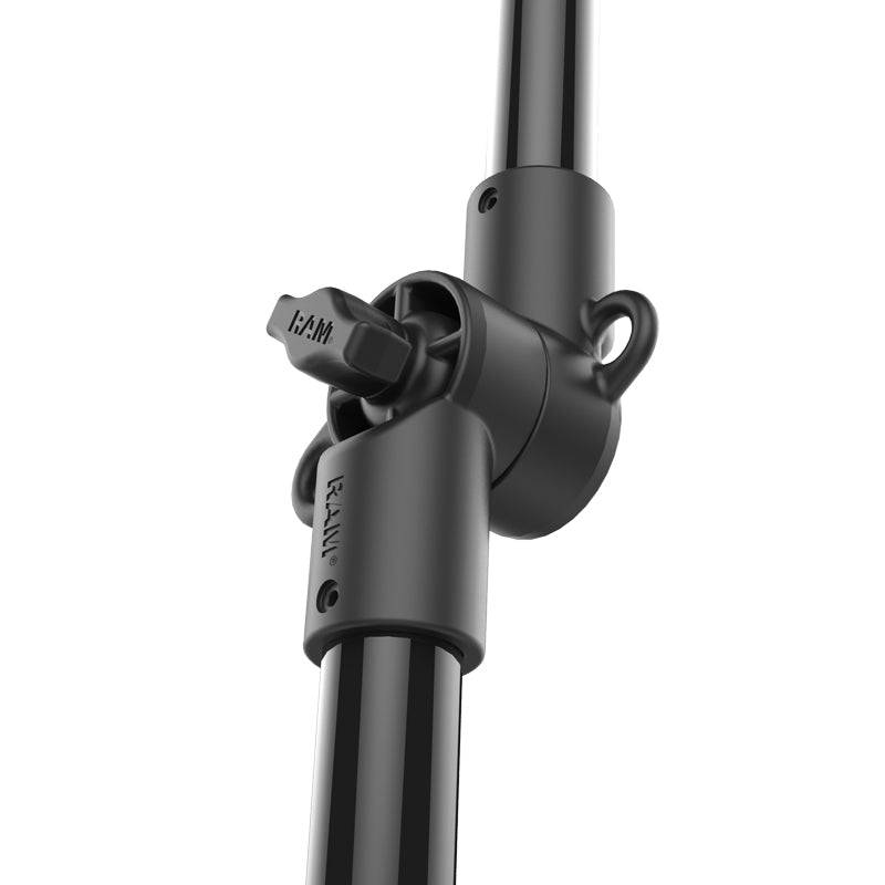 Tough-Pole™ Action Camera System with Double Pipe for Any Post/Spline Base - RAP-B-202-GOP1-A-420-424-18U - OC Mounts