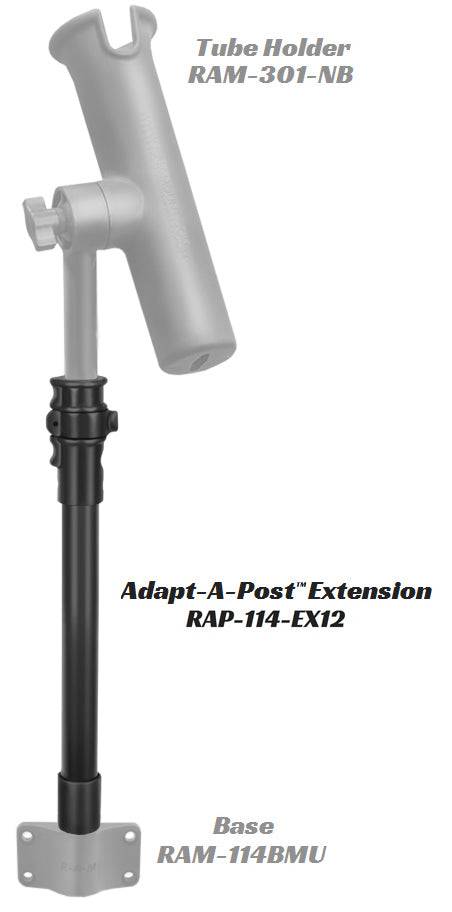 RAM Adapt-A-Post™ 15" Extension Pole - RAP-114-EX12 - OC Mounts