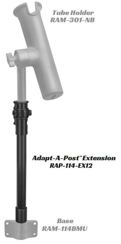 RAM Adapt-A-Post™ 15" Extension Pole - RAP-114-EX12 - OC Mounts