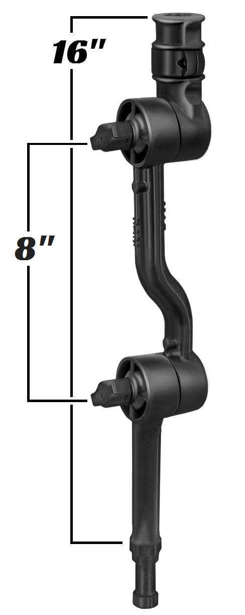 RAM Adjustable Adapt-A-Post™ 16" Extension Arm - RAP-114-APB3U - OC Mounts