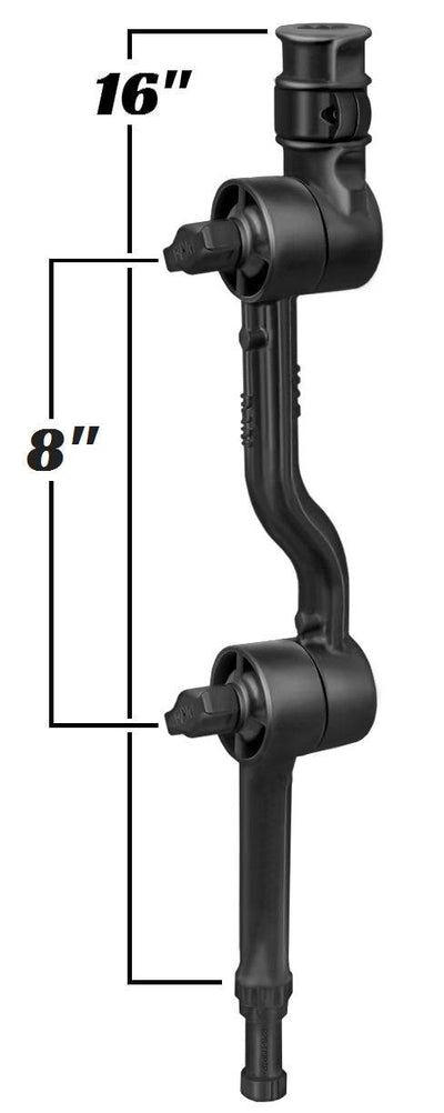 RAM Adjustable Adapt-A-Post™ 16" Extension Arm - RAP-114-APB3U - OC Mounts