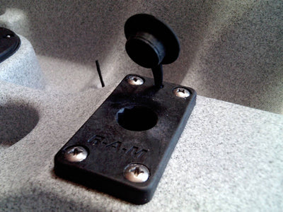 RAM ROD® Flush Base for Spline Posts - RAM-114FMU - OC Mounts