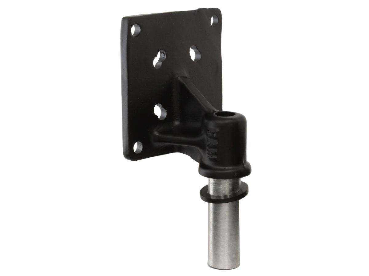 RAM 75mm X 75mm VESA 3.625" Plate with 1/2" NPT Post - RAM-2461PU - OC Mounts