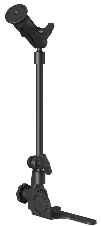 RAM Universal No-Drill RAM POD HD Vehicle Mount, 18" LONG Length Pole, Double Socket Arm & 2.5" Round Base AMPs Hole Pattern - RAM-316-HD-18-202U - OC Mounts