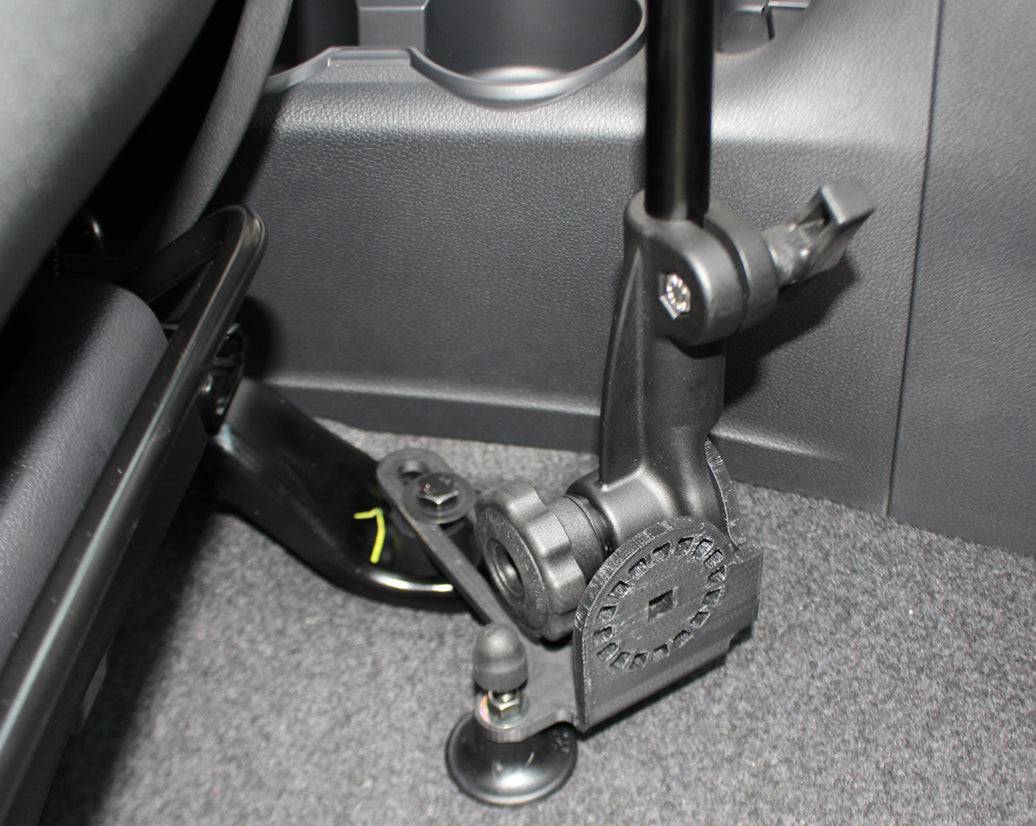 RAM Universal No-Drill™ RAM POD HD™ Vehicle Mount with Double Socket Arm & Diamond Base (AMPs 2-Hole Pattern) - RAM-316-HD-238U - OC Mounts