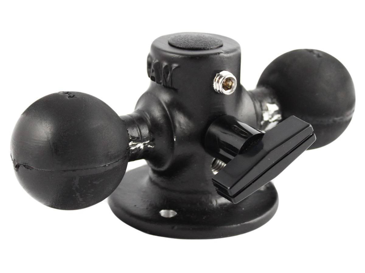 RAM 1.5" Double Ball Adapter with 2.5" Round Base - RAM-217U - OC Mounts
