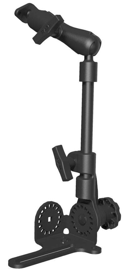 RAM Universal No-Drill™ RAM POD HD™ Vehicle Mount with Double Socket Arm & Diamond Base (AMPs 2-Hole Pattern) - RAM-316-HD-238U - OC Mounts