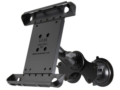 RAM Double Twist-Lock Suction Cup Mount, Tab-Tite Universal Spring Loaded Cradle for Apple iPad 1-4 WITH OR WITHOUT LIGHT DUTY CASE - RAM-B-189-TAB3U - OC Mounts