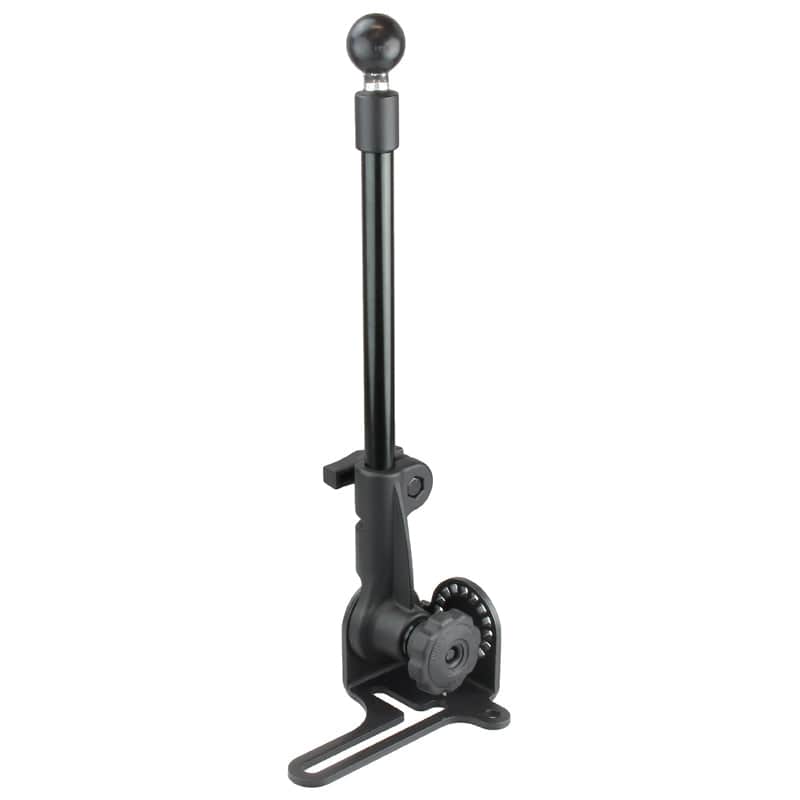RAM No-Drill™ RAM POD HD™ Vehicle Base with 12" Aluminum Rod and C Size 1.5" Ball - RAM-316-HD-NABU - OC Mounts