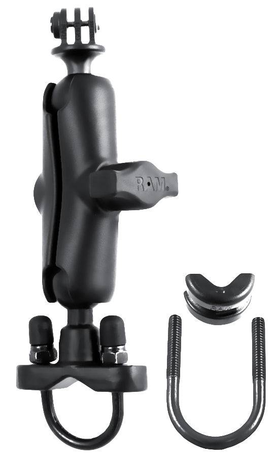RAM Handlebar U-Bolt Mount with Universal Action Camera Adapter - RAM-B-149Z-GOP1U - OC Mounts