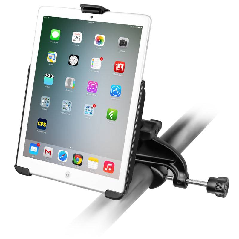 RAM Yoke Clamp Mount with EZ-Roll’r™ Model Specific Cradle for the Apple iPad mini 2 WITHOUT CASE, SKIN OR SLEEVE - RAM-B-121-AP14U - OC Mounts