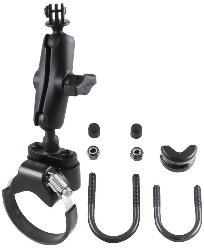 RAM Strap Clamp Roll Bar Mount with Universal Action Camera Adapter - RAM-B-149Z-2-GOP1U - OC Mounts